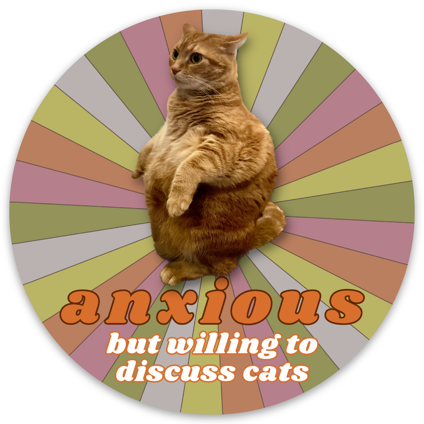 Anxious 3”  Sticker