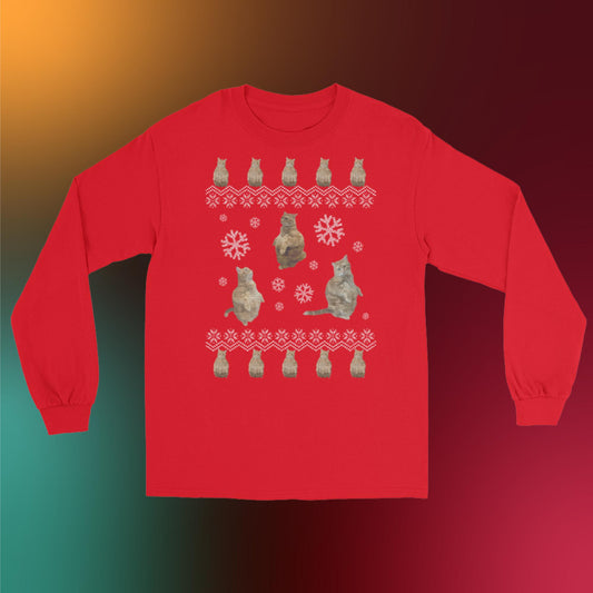 Ugly Sweater Style Unisex Long Sleeve shirt