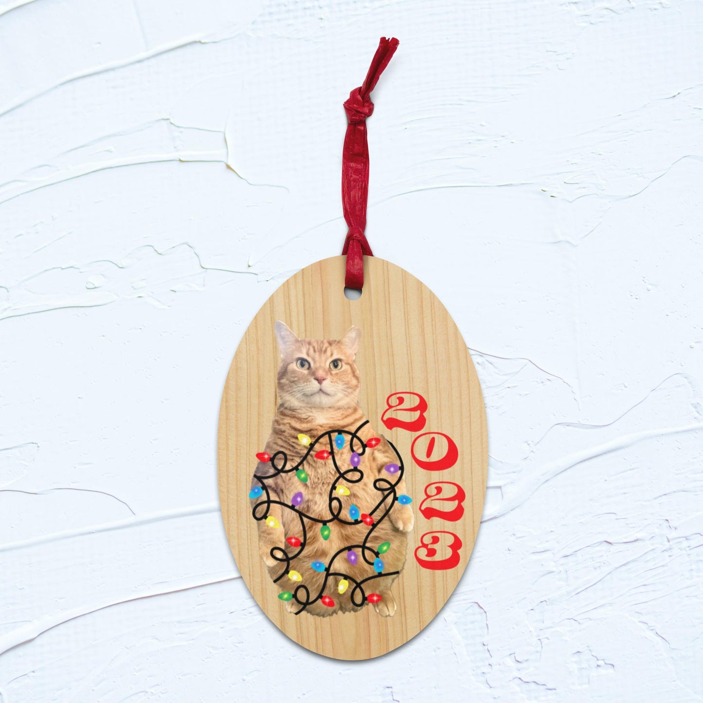 2023 Standing Orange Cat Ornament