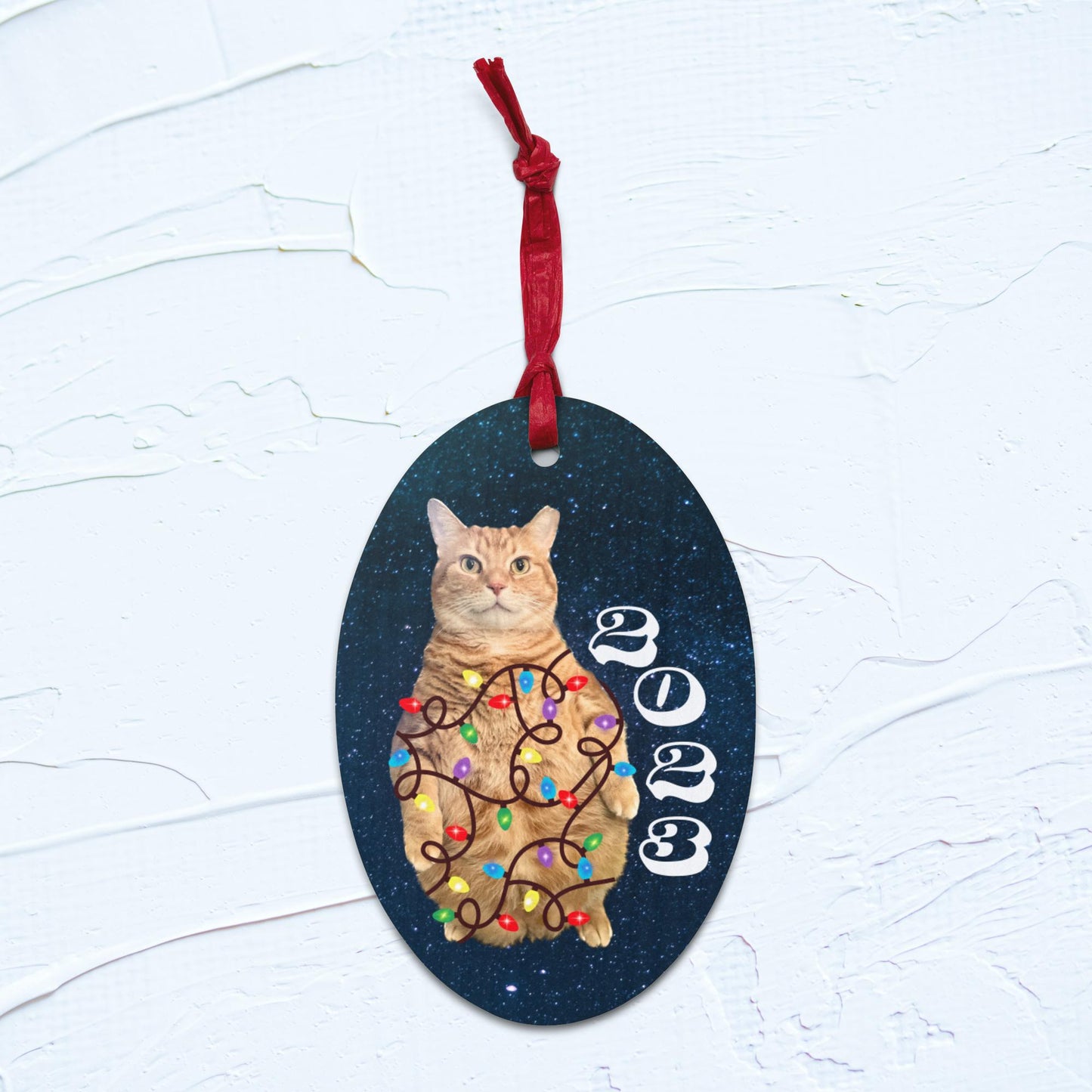 2023 Standing Orange Cat Ornament