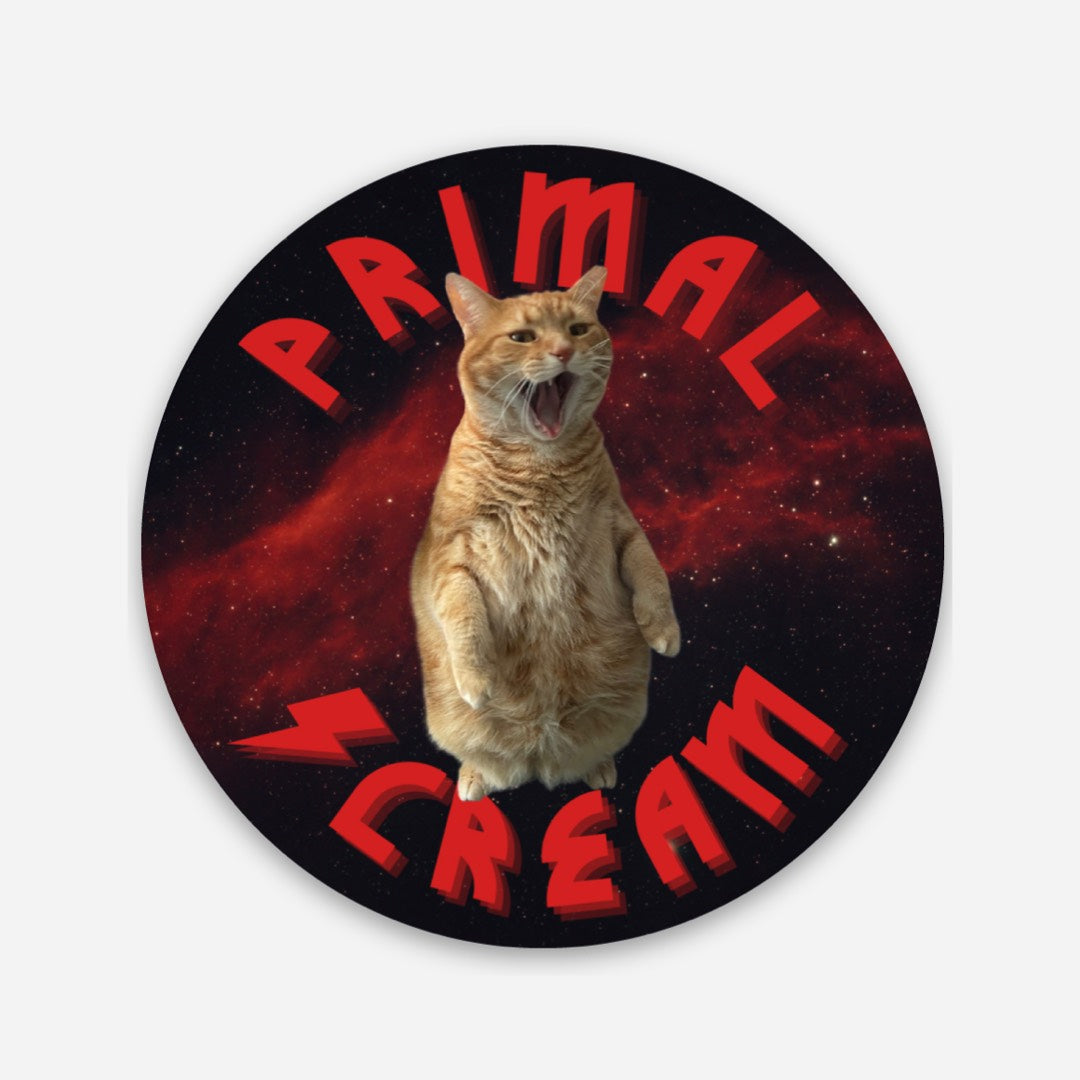 Primal Scream 2" Circle Sticker