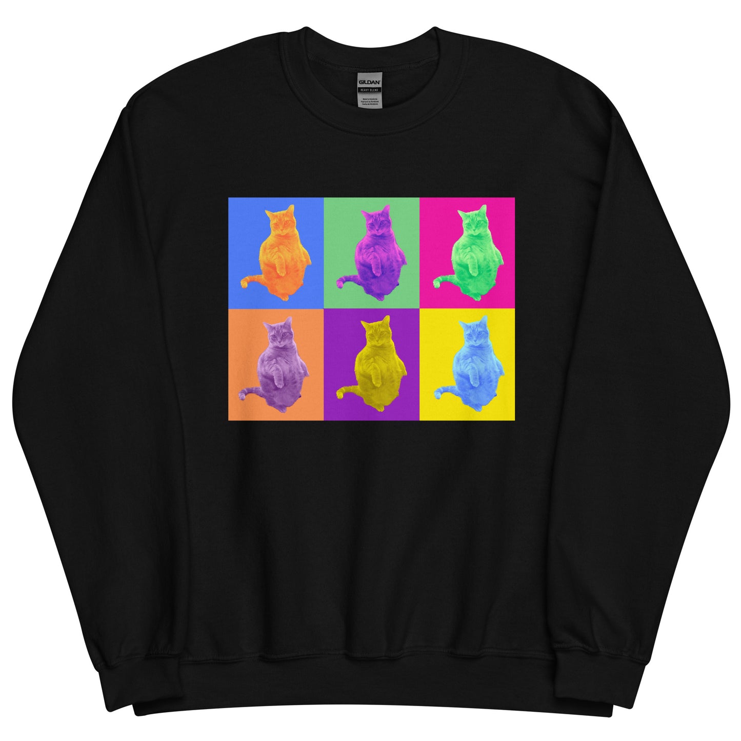 Orange Cat Pop Art unisex sweatshirt