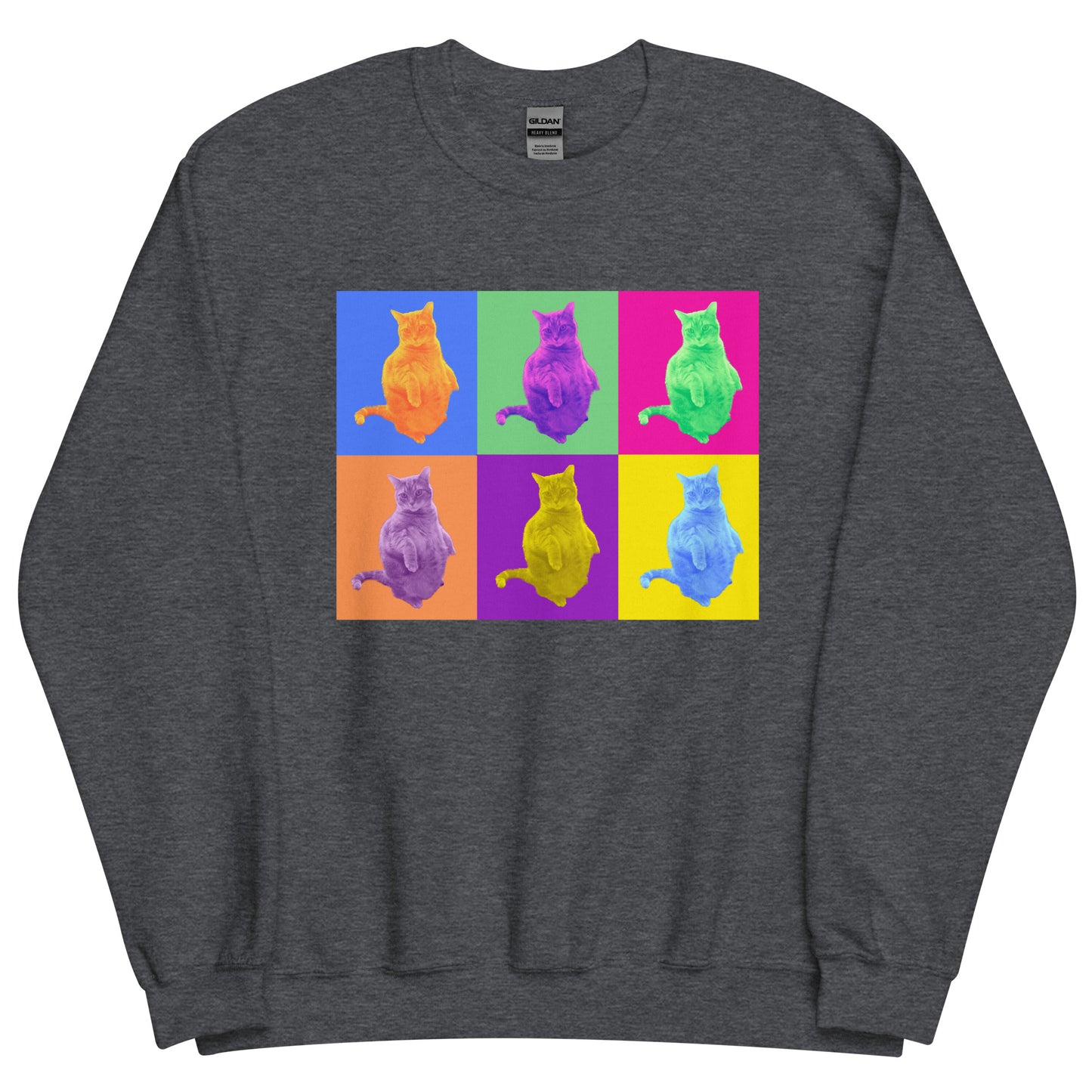 Orange Cat Pop Art unisex sweatshirt