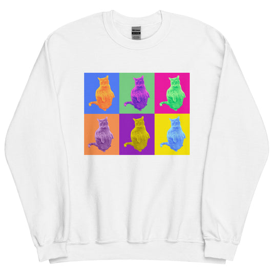 Orange Cat Pop Art unisex sweatshirt